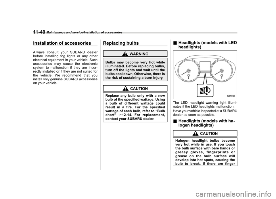 SUBARU OUTBACK 2019  Owners Manual �������
