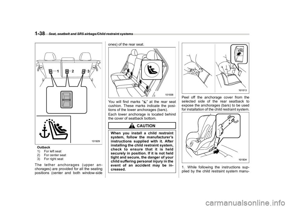 SUBARU OUTBACK 2019 Repair Manual ������
