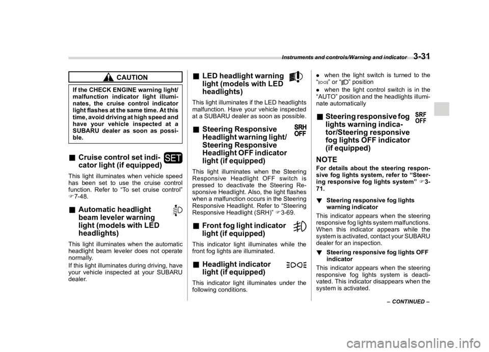 SUBARU CROSSTREK 2019  Owners Manual  
������� 
