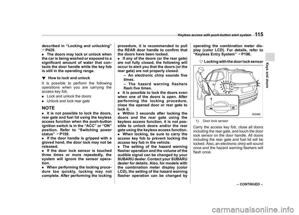 SUBARU FORESTER 2019  Owners Manual �������
