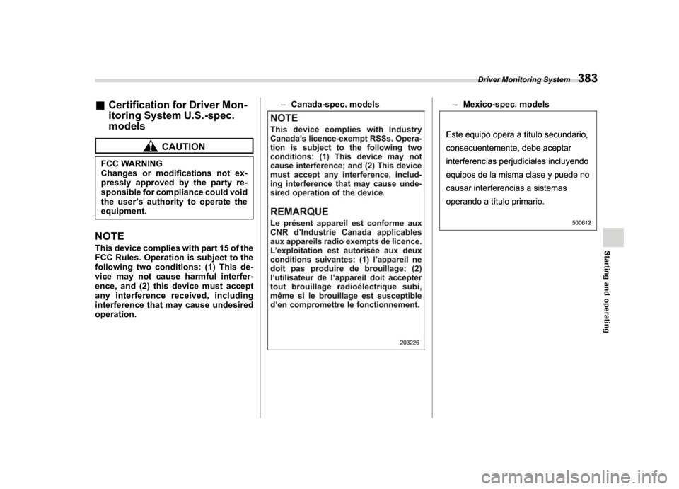SUBARU FORESTER 2019  Owners Manual �������
