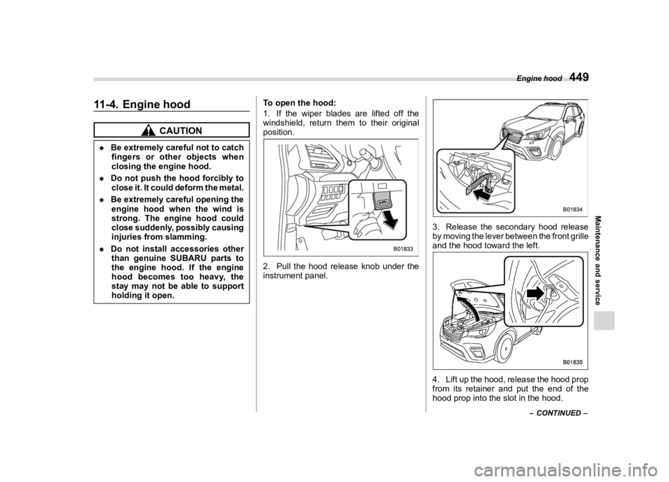 SUBARU FORESTER 2019  Owners Manual �������
