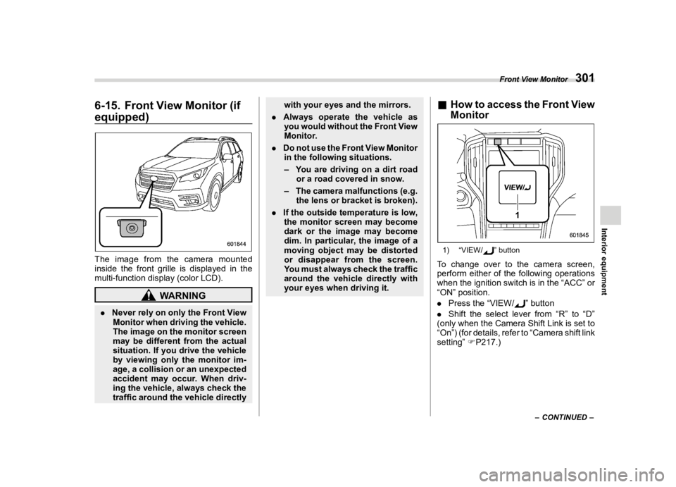 SUBARU ASCENT 2019  Owners Manual  
������� 

