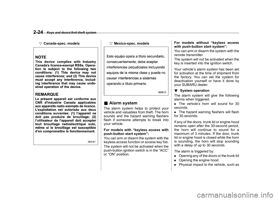 SUBARU WRX 2019  Owners Manual  
������� 
