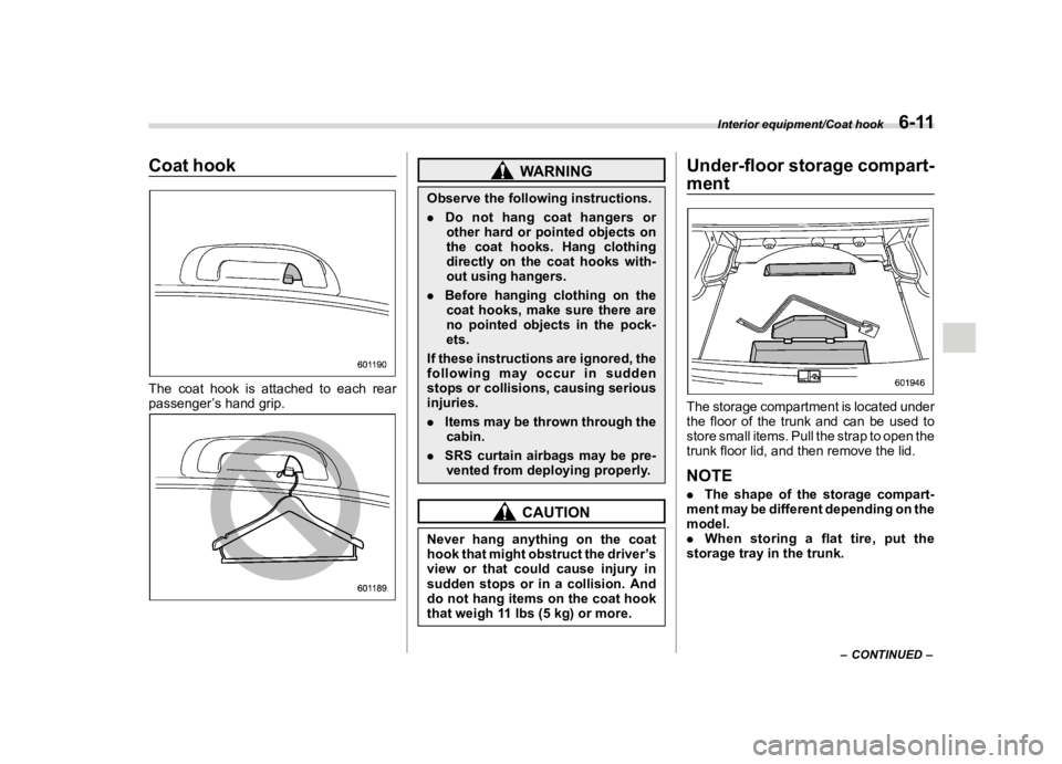 SUBARU WRX 2019  Owners Manual  
������� 
