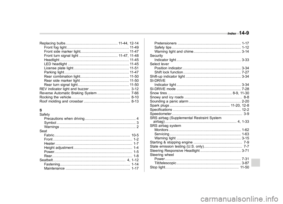 SUBARU WRX 2019  Owners Manual  
����� 
