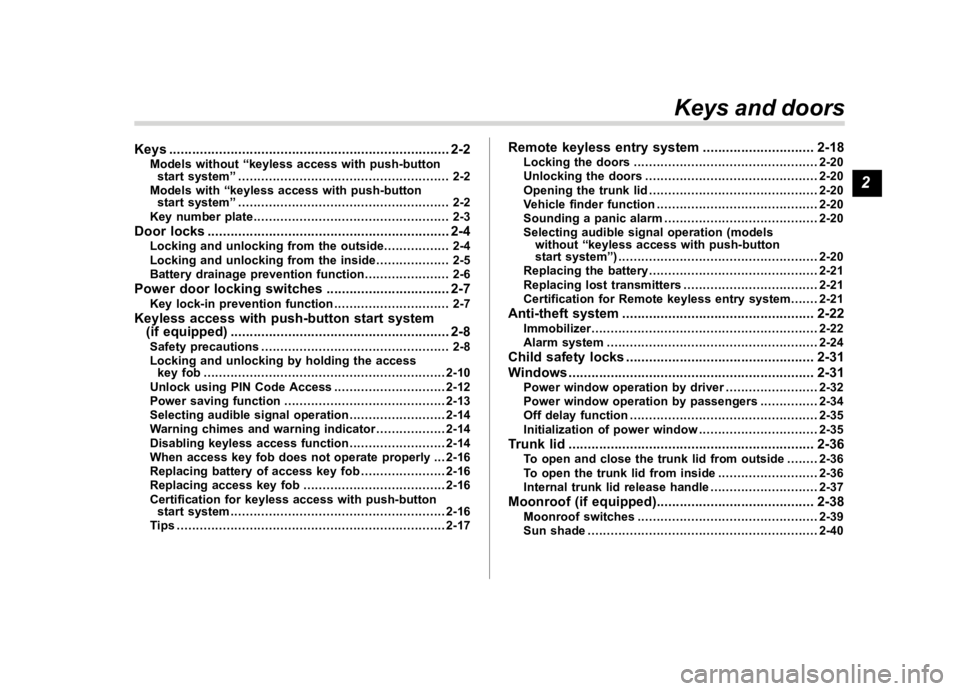 SUBARU WRX 2019  Owners Manual  
������ 
