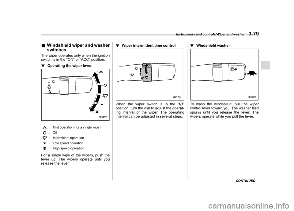 SUBARU IMPREZA 2018  Owners Manual  
������� 
