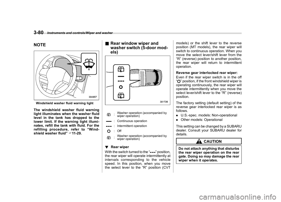 SUBARU IMPREZA 2018  Owners Manual  
������� 
