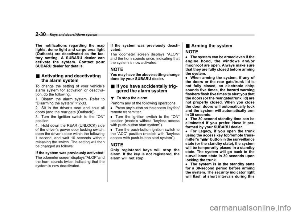 SUBARU OUTBACK 2018  Owners Manual  
������� 

