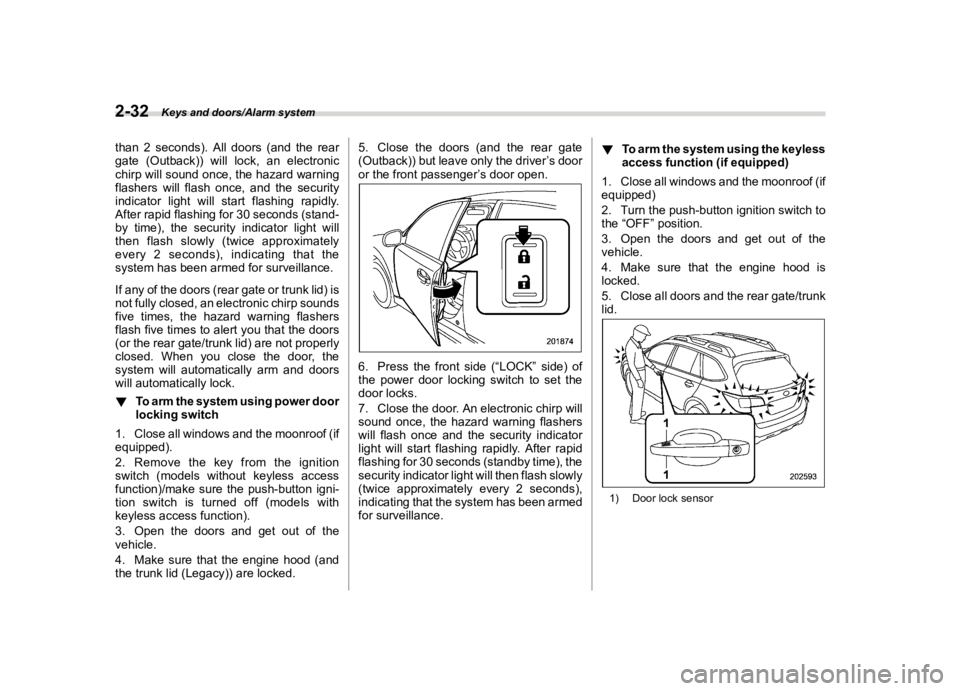 SUBARU OUTBACK 2018  Owners Manual  
������� 
