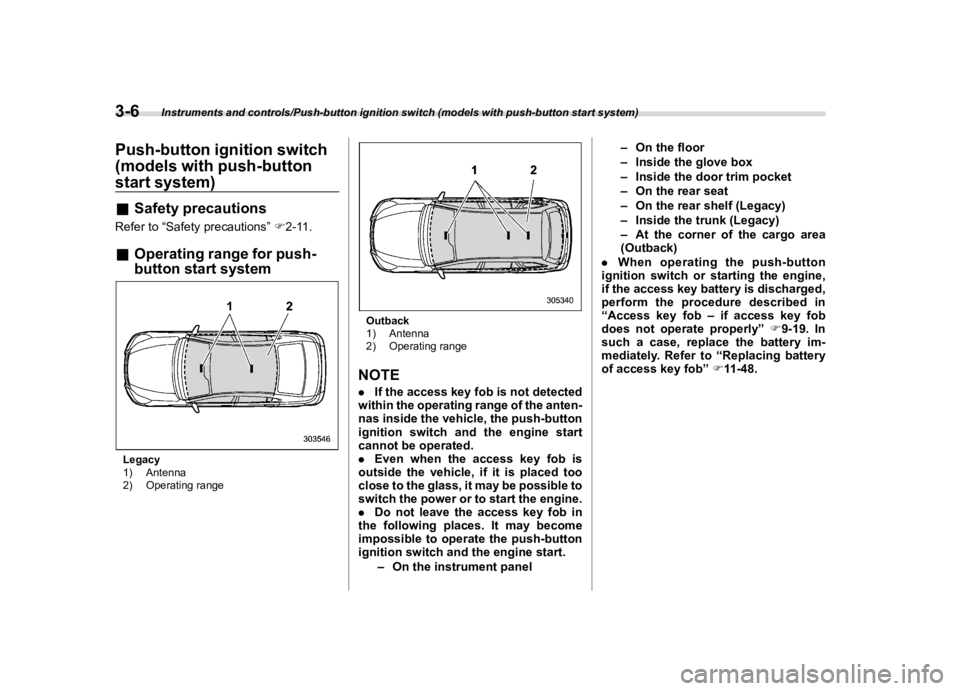 SUBARU OUTBACK 2018  Owners Manual  
������� 
