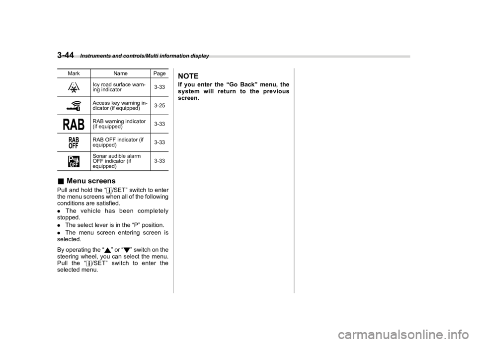 SUBARU OUTBACK 2018  Owners Manual  
������� 
