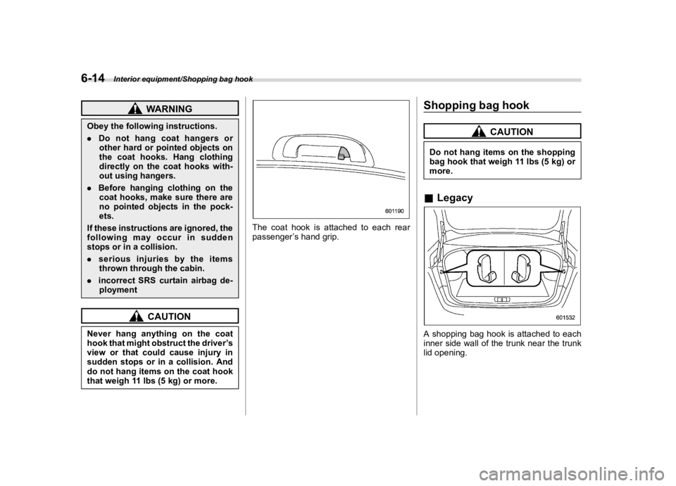 SUBARU OUTBACK 2018  Owners Manual  
������� 
