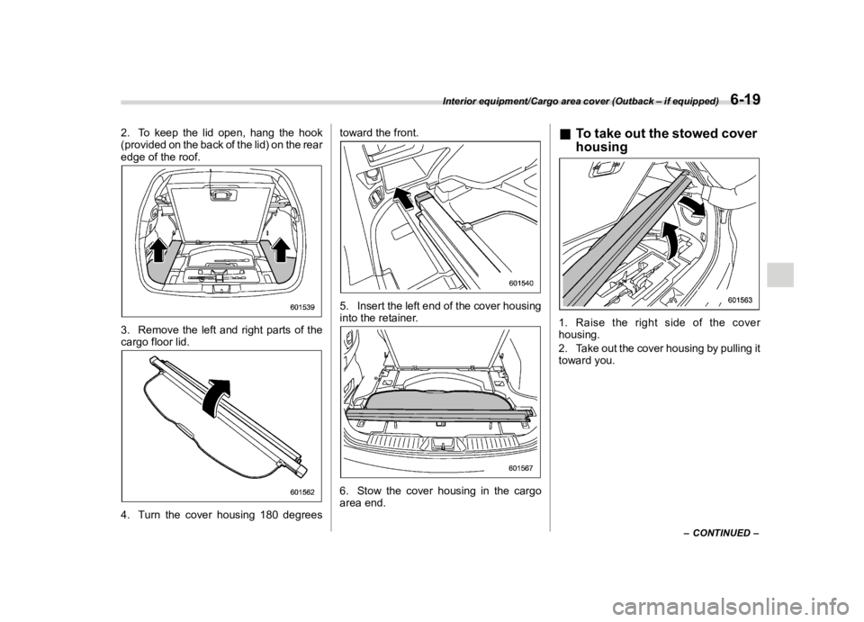 SUBARU OUTBACK 2018  Owners Manual  
������� 
