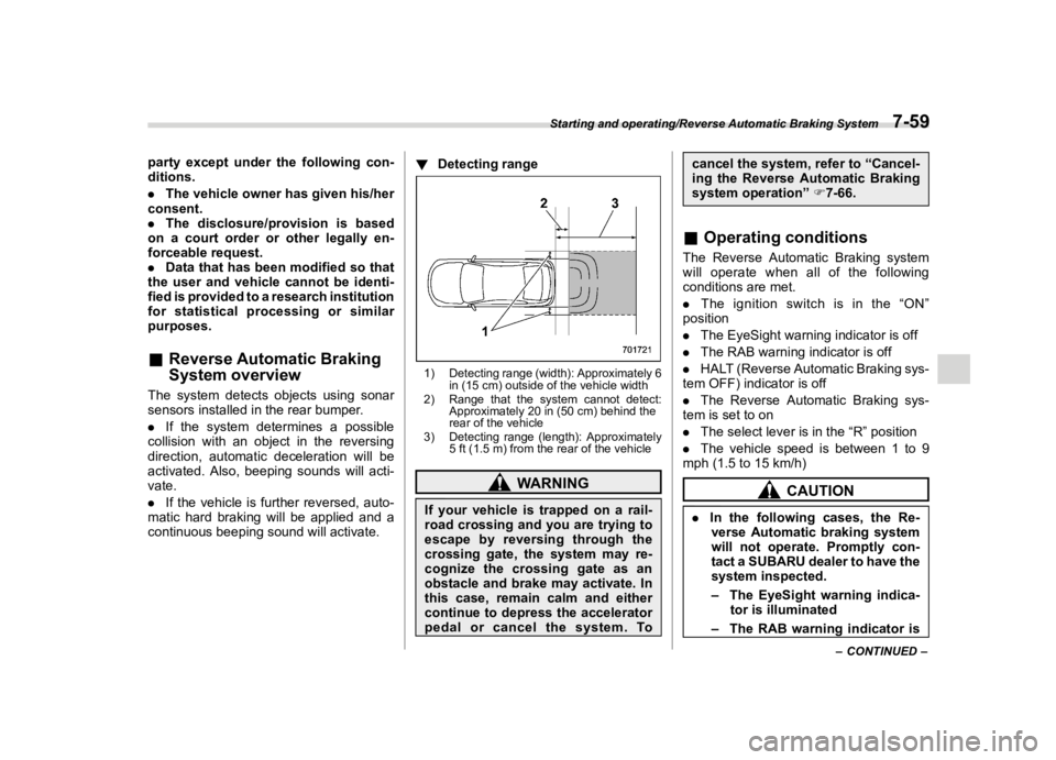 SUBARU OUTBACK 2018  Owners Manual  
������� 
