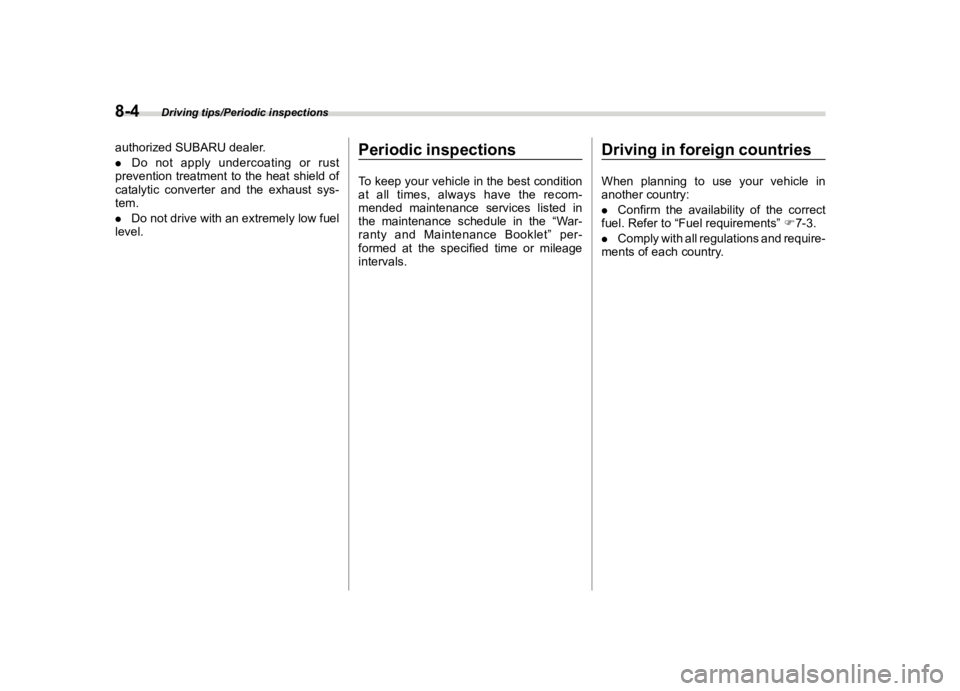 SUBARU OUTBACK 2018  Owners Manual  
������� 
