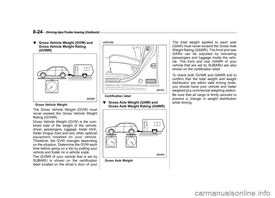 SUBARU OUTBACK 2018  Owners Manual  
������� 

