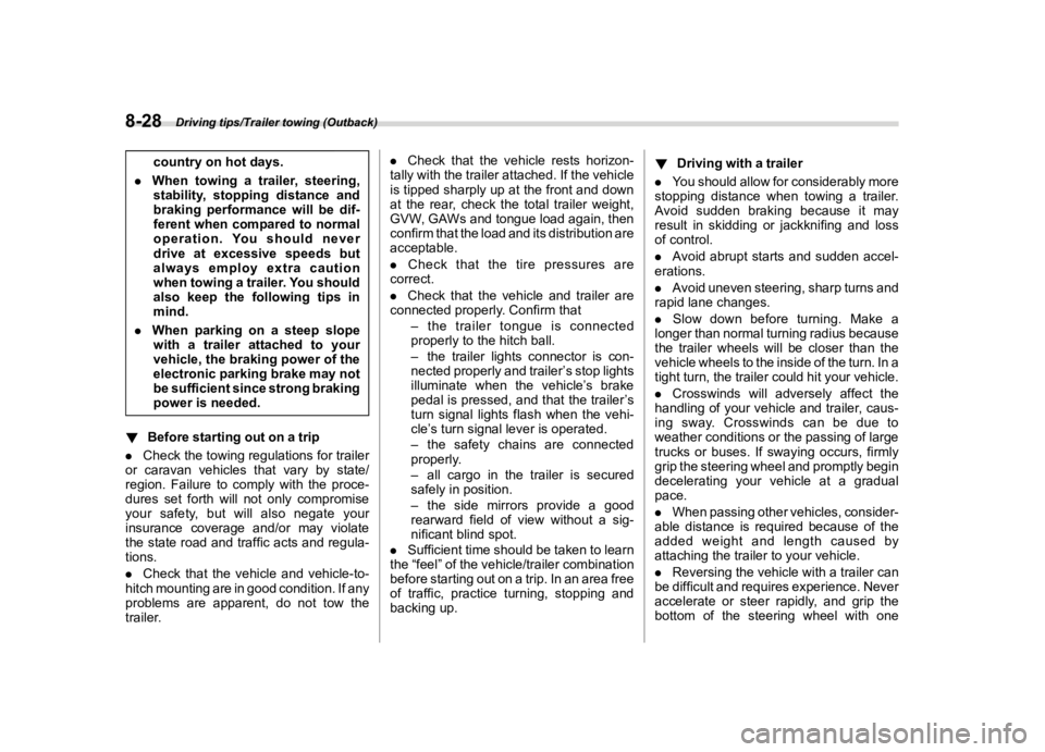 SUBARU OUTBACK 2018  Owners Manual  
������� 

