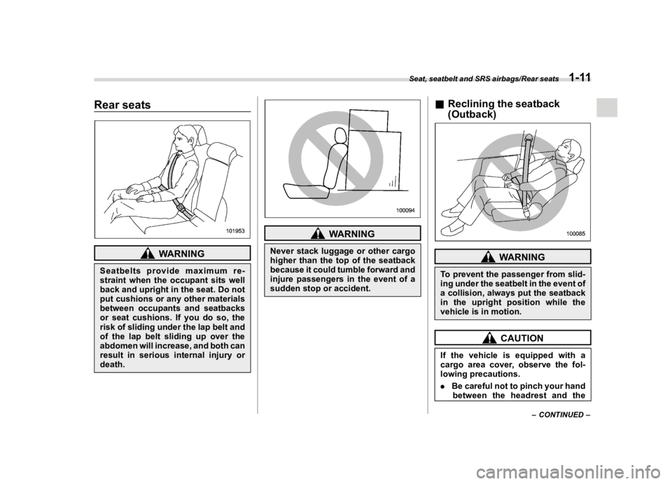 SUBARU OUTBACK 2018 Service Manual (506 Pages)