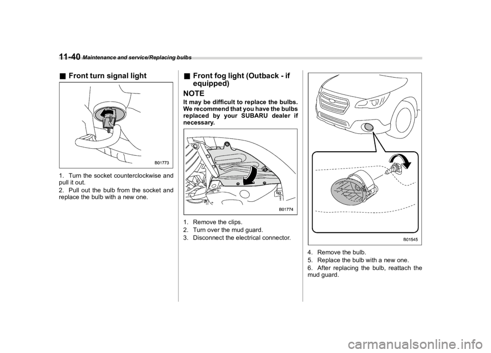 SUBARU OUTBACK 2018  Owners Manual  
������� 
