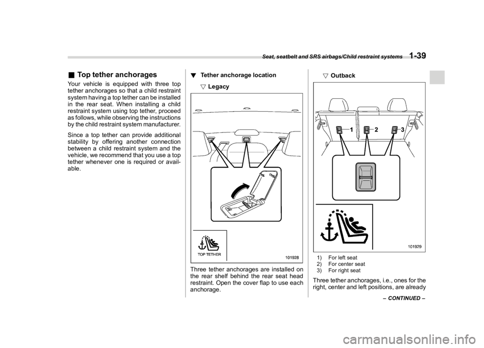SUBARU OUTBACK 2018 Repair Manual  
������ 
