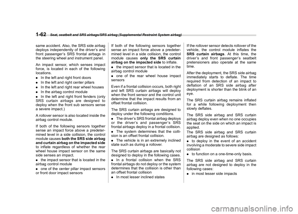 SUBARU OUTBACK 2018  Owners Manual  
������ 
