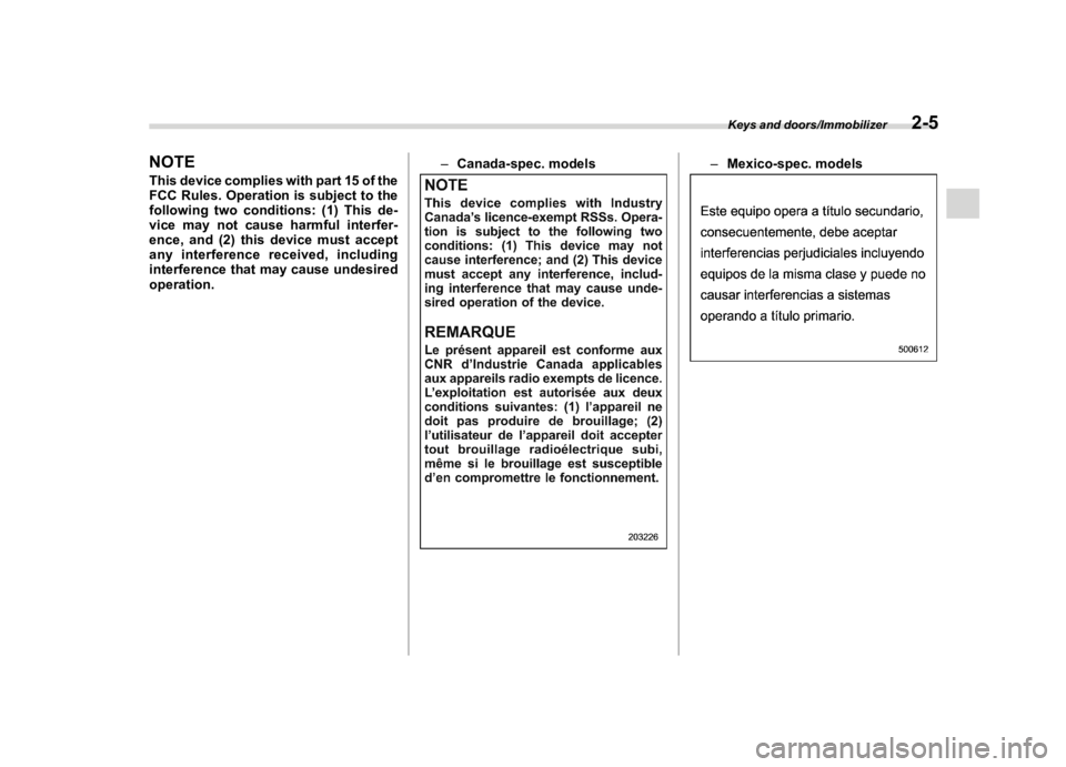 SUBARU FORESTER 2018  Owners Manual  
�� ����� 

|&(�/�Q�F�G�N ��#�����$���$� ��&�+�6��&��������� 
�1�2�7�( 
�7�K�L�V �G�H�Y�L�F�H �F�R�P�S�O�L�H�V �Z�L�W�K�S�D�U�W���R�I�W�K�H
�)�&�& �5�X�O�H�V� �2�S�H�U�D�