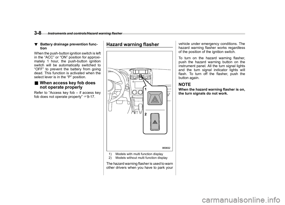 SUBARU FORESTER 2018  Owners Manual  
������� 

|&(�/�Q�F�G�N ��#�����$���$� ��&�+�6��&��������� 
! �%�D�W�W�H�U�\ �G�U�D�L�Q�D�J�H �S�U�H�Y�H�Q�W�L�R�Q �I�X�Q�F�
�W�L�R�Q 
�6���%�*���� 
�:�K�H�Q �W�K�H�