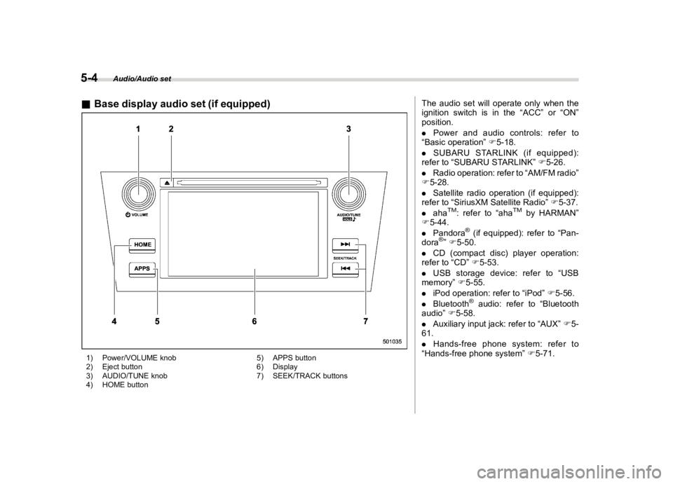 SUBARU FORESTER 2018  Owners Manual  
������� 

|&(�/�Q�F�G�N ��#�����$���$� ��&�+�6��&��������� 
& �%�D�V�H �G�L�V�S�O�D�\ �D�X�G�L�R�V�H�W��L�I�H�T�X�L�S�S�H�G� 
�6���$�&�� 
�� �3�R�Z�H�U��9�2�/�8�0�