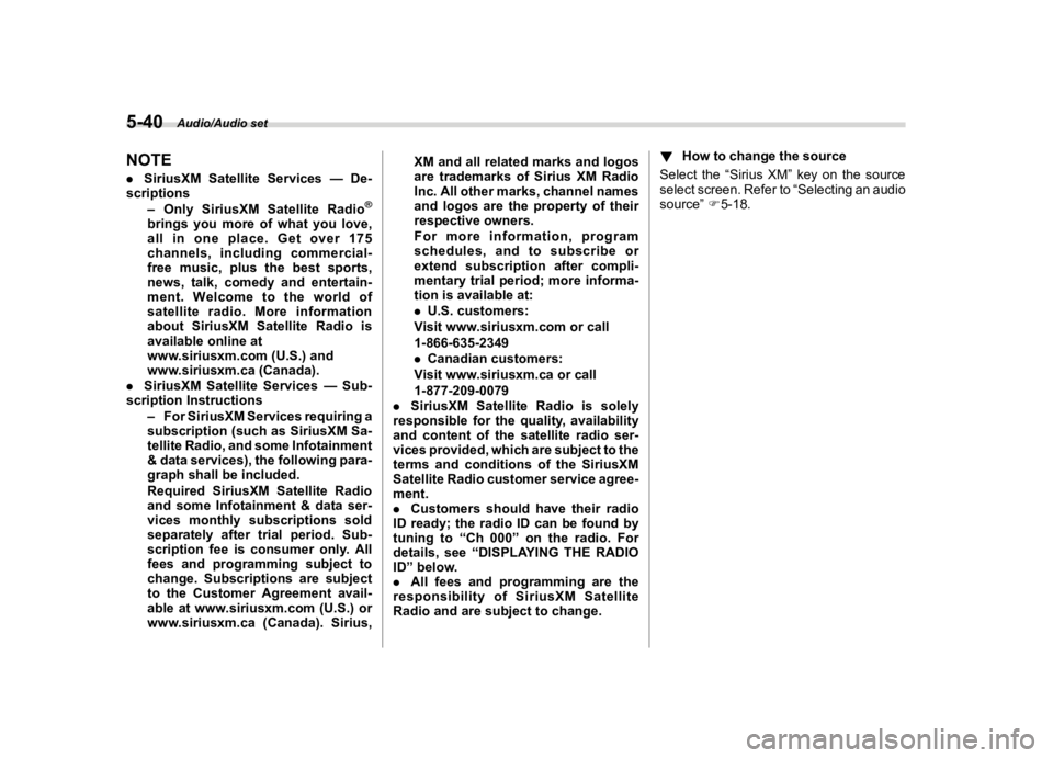 SUBARU FORESTER 2018  Owners Manual  
������� 

|&(�/�Q�F�G�N ��#�����$���$� ��&�+�6��&��������� 
�1�2�7�( 
. �6�L�U�L�X�V�;�0 �6�D�W�H�O�O�L�W�H�6�H�U�Y�L�F�H�V �