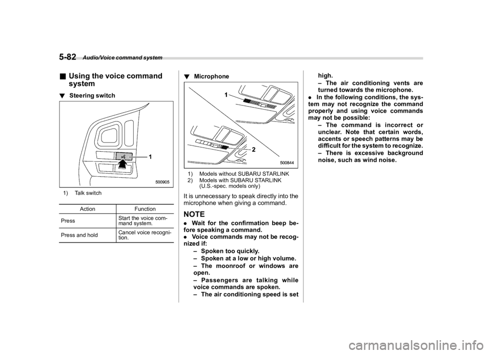 SUBARU FORESTER 2018  Owners Manual  
������� 

|&(�/�Q�F�G�N ��#�����$���$� ��&�+�6��&��������� 
& �8�V�L�Q�J �W�K�H�Y�R�L�F�H �F�R�P�P�D�Q�G
�V�\�V�W�H�P 
�6���%�<�� 
! �6�W�H�H�U�L�Q�J �V�Z�L�W�F�K 
�6�