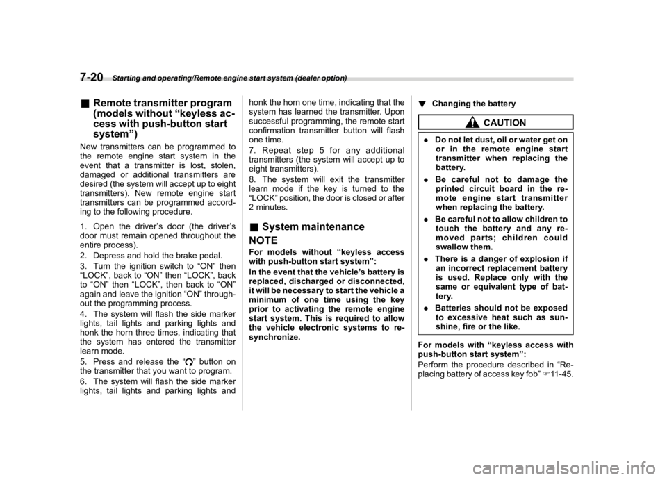 SUBARU FORESTER 2018  Owners Manual  
������� 

|&(�/�Q�F�G�N ��#�����$���$� ��&�+�6��&��������� 
& �5�H�P�R�W�H �W�U�D�Q�V�P�L�W�W�H�U �S�U�R�J�U�D�P
��P�R�G�H�O�V �Z�L�W�K�R�X�W�