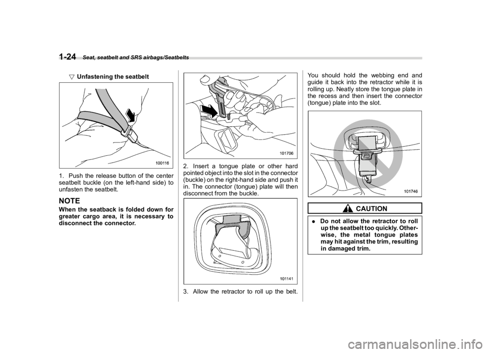 SUBARU FORESTER 2018 Workshop Manual  
������ 

|&(�/�Q�F�G�N ��#�����$���$� ��&�+�6��&��������� 
! �8�Q�I�D�V�W�H�Q�L�Q�J �W�K�H�V�H�D�W�E�H�O�W 
S01AE06 0301 
�� �3�X�V�K �W�K�H�U�H�O�H�D�V�H �E�X�W�W�R�Q�R�I