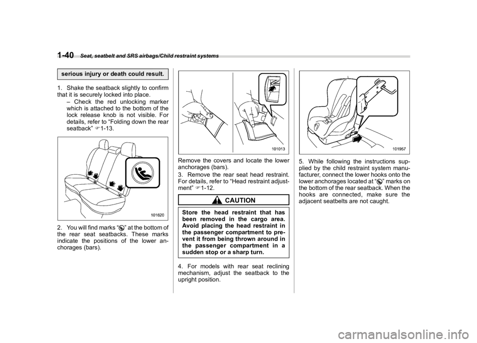 SUBARU FORESTER 2018 Repair Manual  
������ 

|&(�/�Q�F�G�N ��#�����$���$� ��&�+�6��&��������� 
�V�H�U�L�R�X�V �L�Q�M�X�U�\�R�U�G�H�D�W�K �F�R�X�O�G �U�H�V�X�O�W�
�� �6�K�D�N�H �W�K�H�V�H�D�W�E�D�F�N �V�O�L�