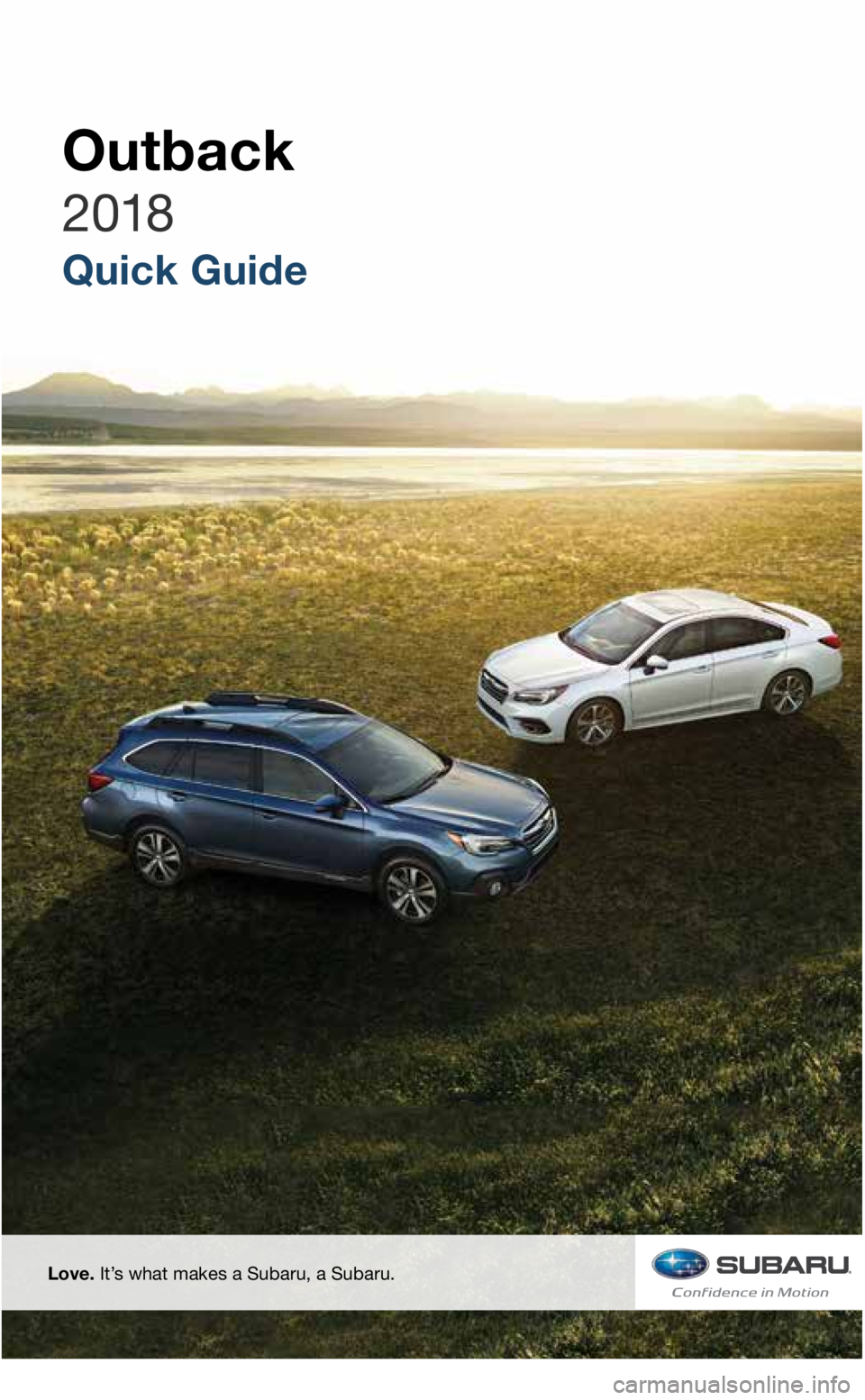 SUBARU OUTBACK 2018  Quick Guide 