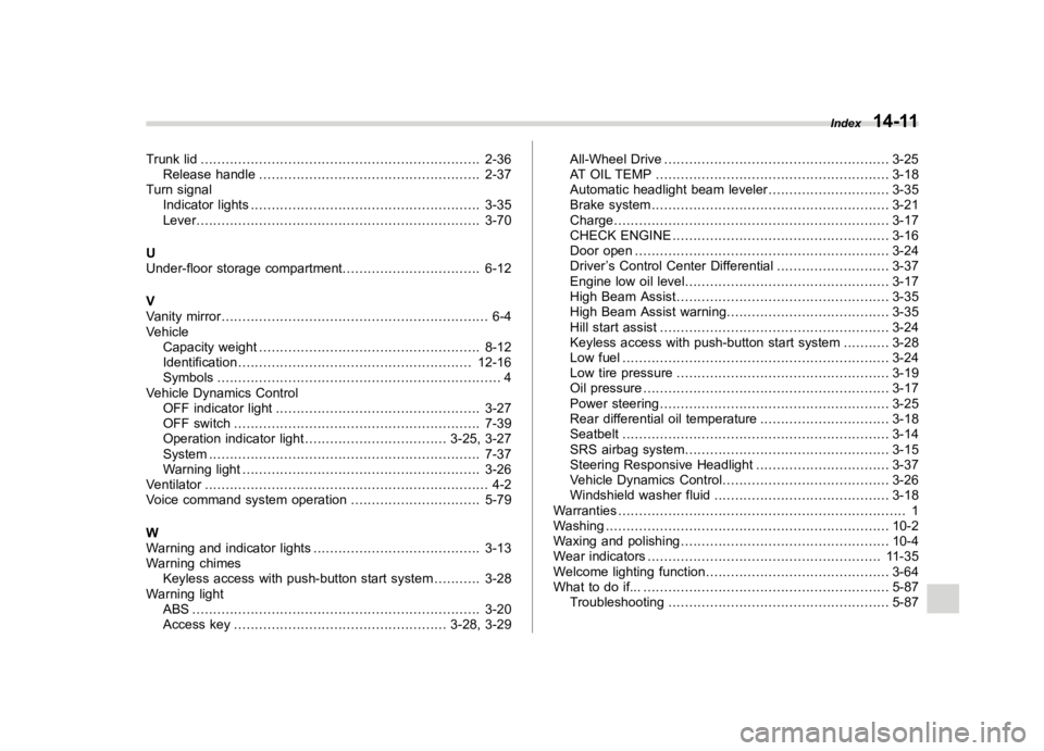 SUBARU WRX 2018  Owners Manual  
�� ���� 
