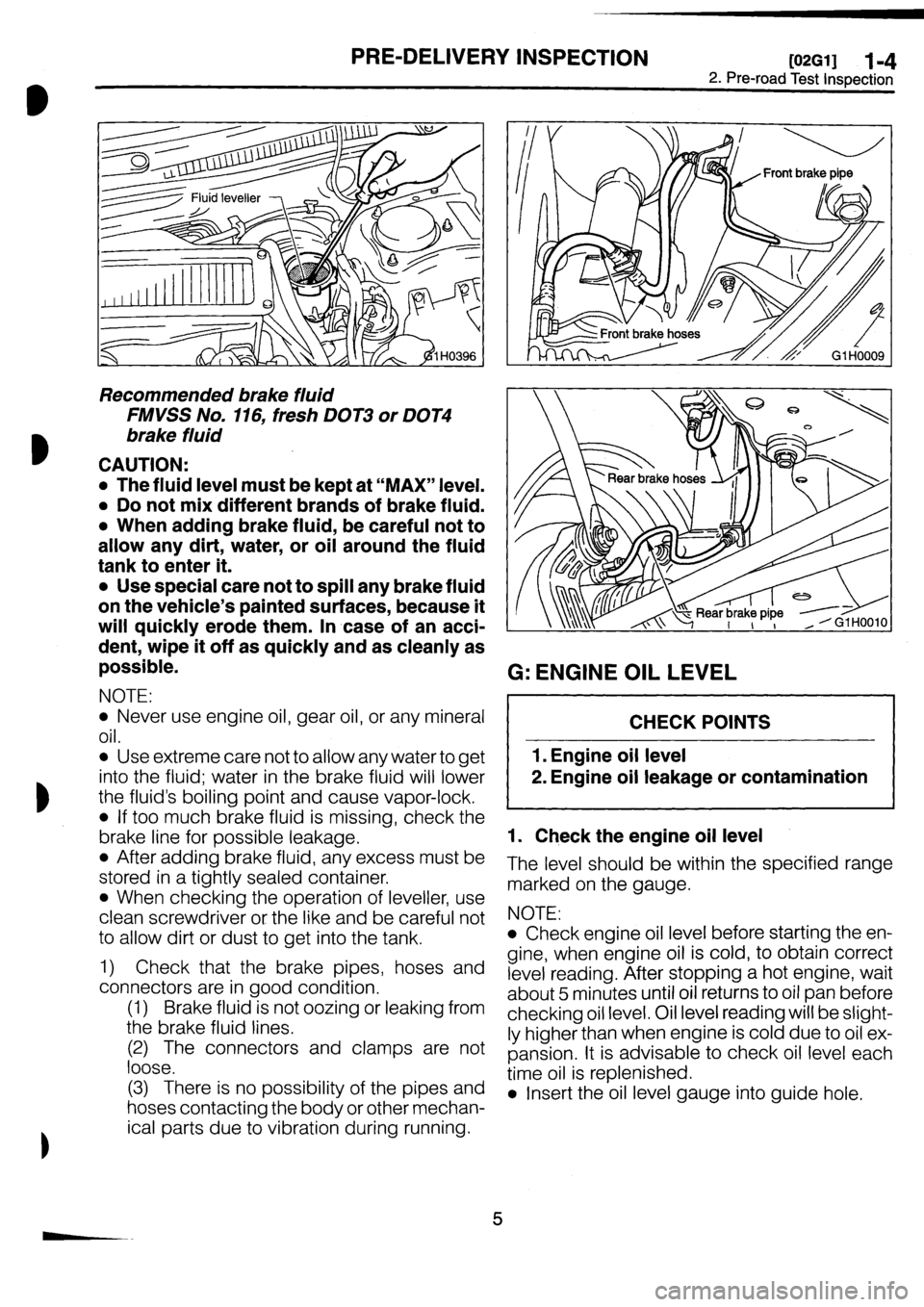 SUBARU IMPREZA 1996  Service Owners Manual 