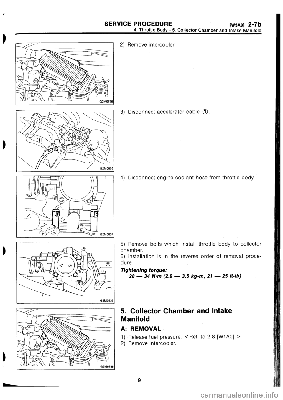 SUBARU IMPREZA 1996  Service Repair Manual 