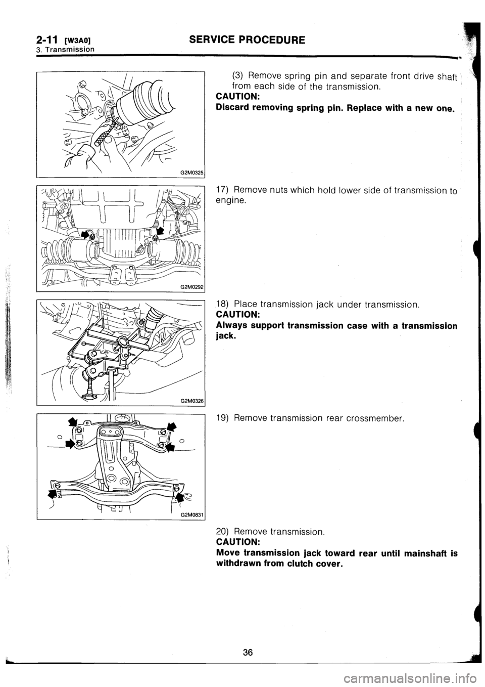 SUBARU IMPREZA 1996  Service Repair Manual 