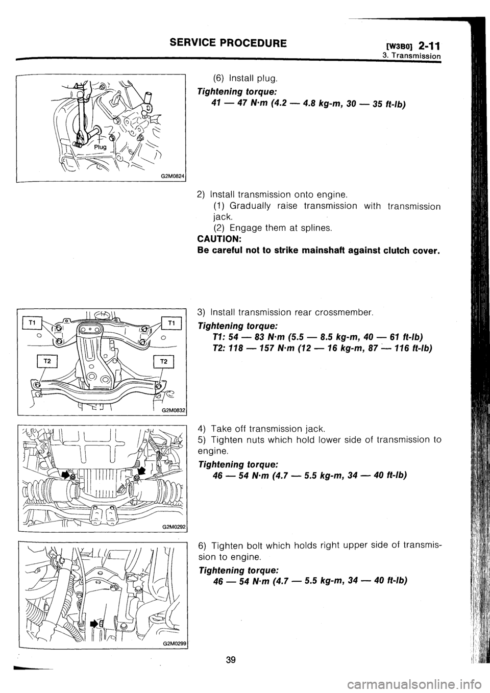 SUBARU IMPREZA 1996  Service Repair Manual 