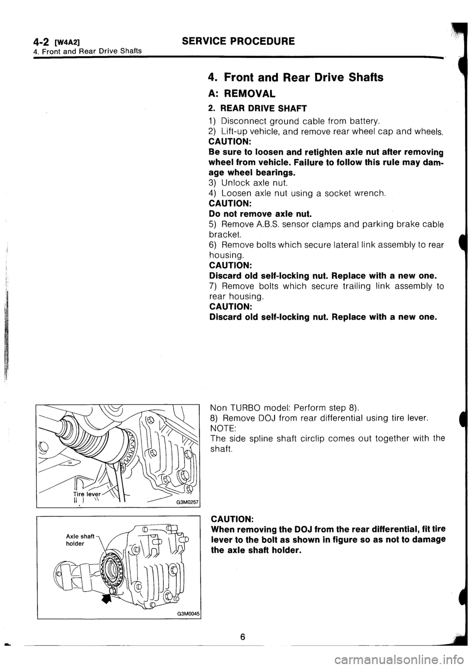 SUBARU IMPREZA 1996 Service Repair Manual SUBARU IMPREZA 1996 Service Repair Manual