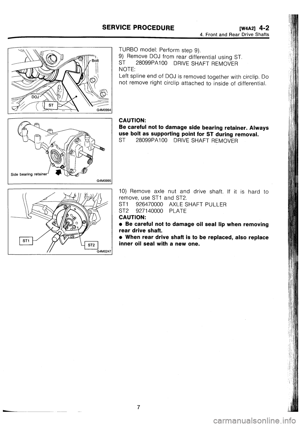 SUBARU IMPREZA 1996 Service Repair Manual SUBARU IMPREZA 1996 Service Repair Manual