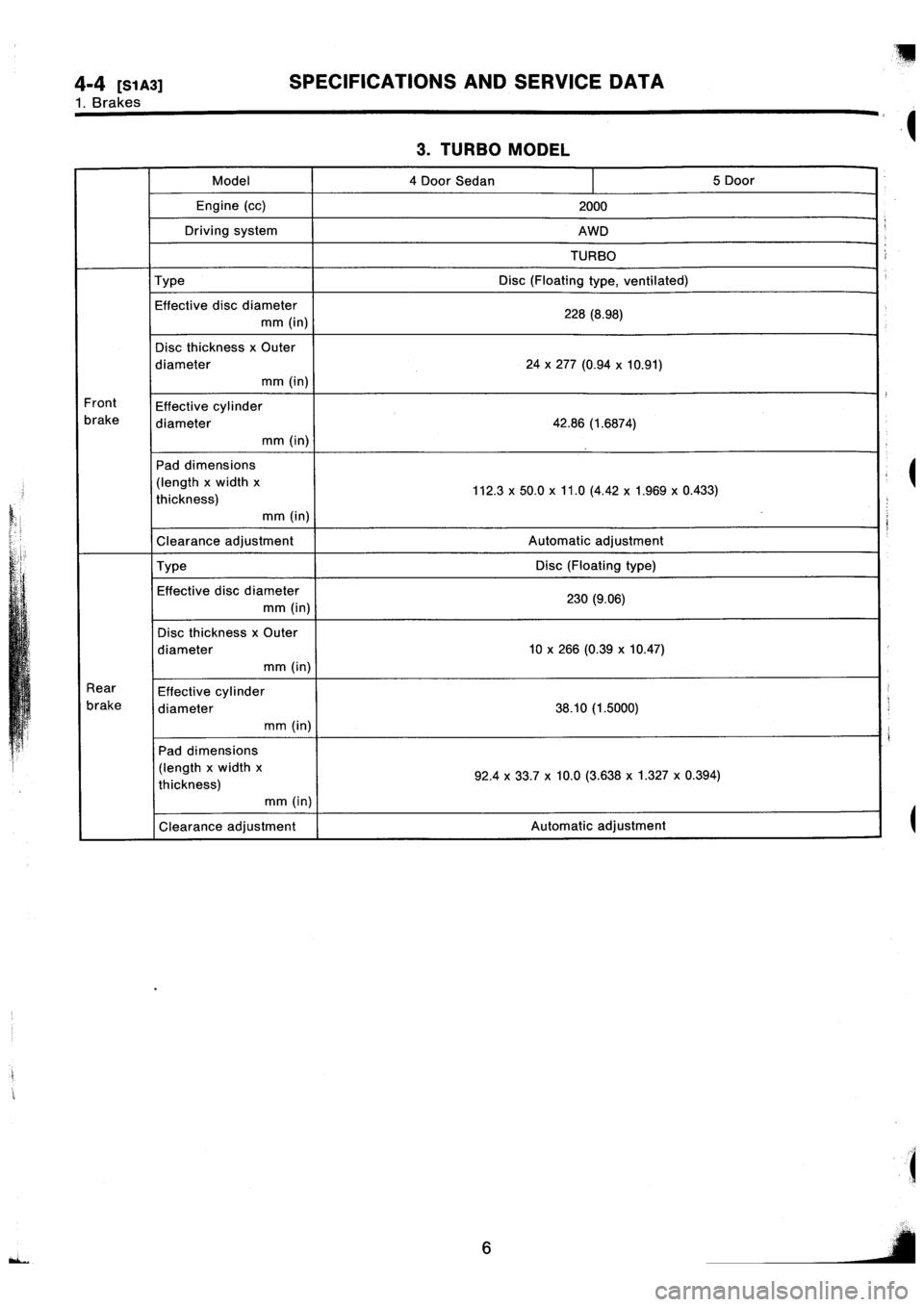 SUBARU IMPREZA 1996 Service Repair Manual SUBARU IMPREZA 1996 Service Repair Manual