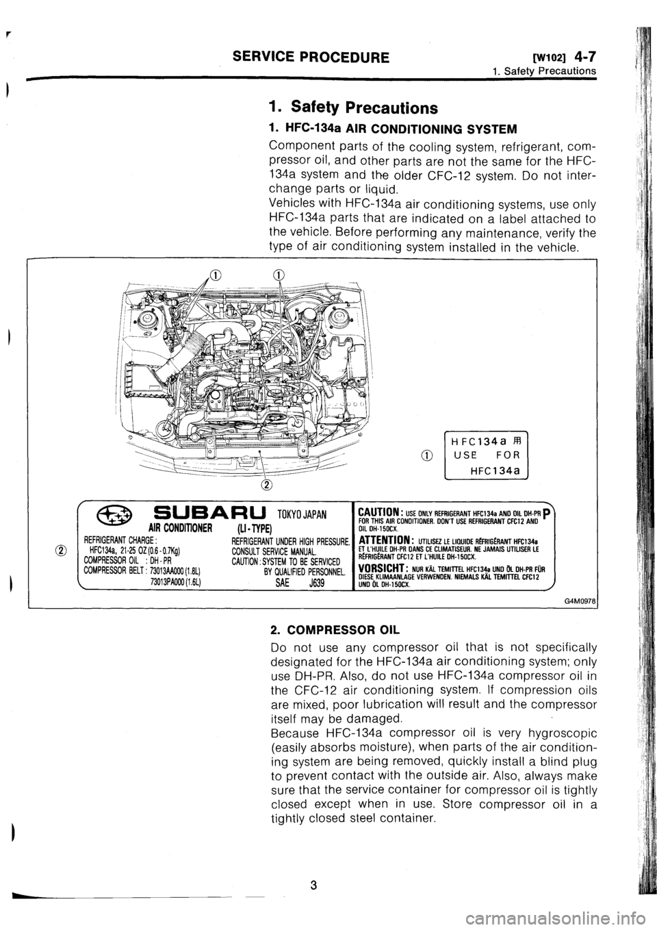 SUBARU IMPREZA 1996  Service Repair Manual 