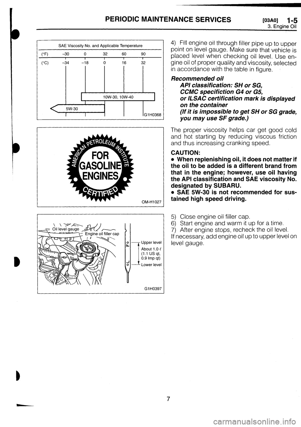 SUBARU IMPREZA 1996  Service Service Manual 
