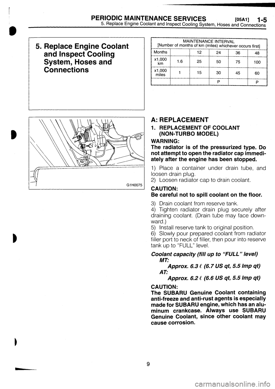 SUBARU IMPREZA 1996  Service Service Manual 