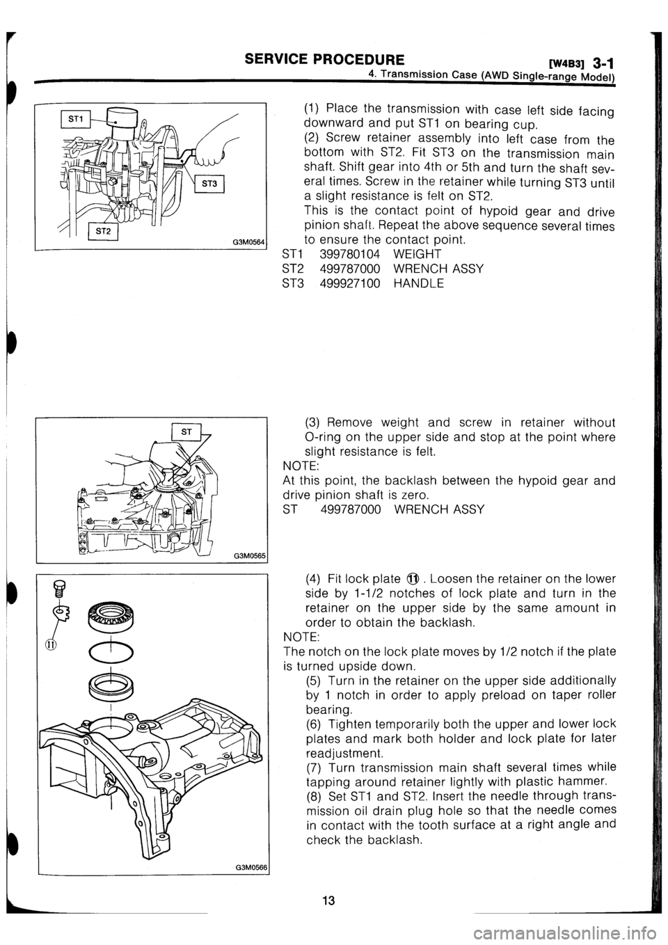 SUBARU IMPREZA 1996  Service Repair Manual 