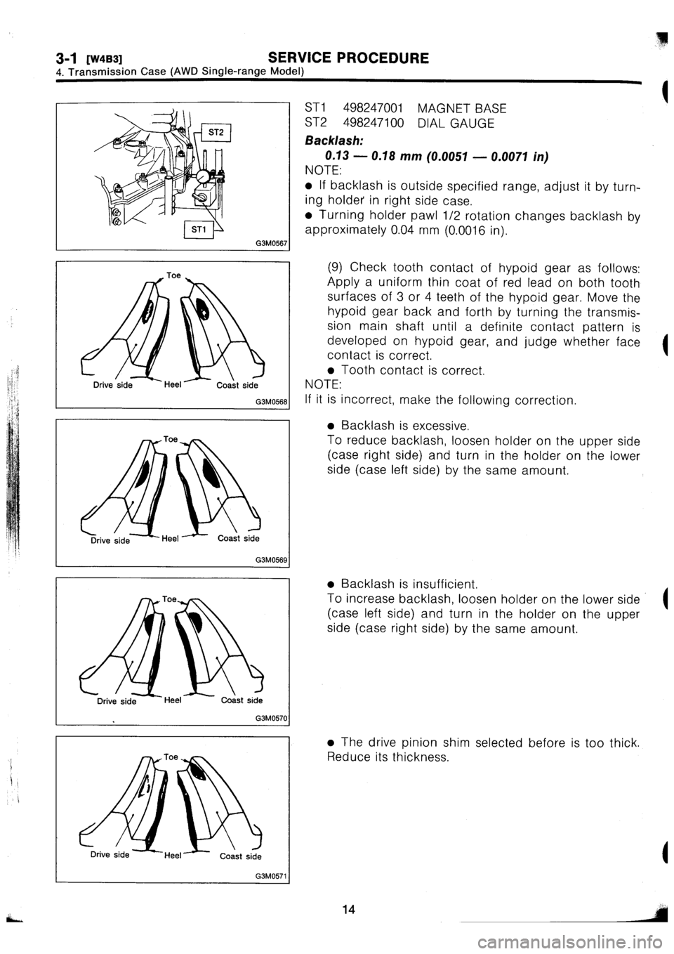 SUBARU IMPREZA 1996  Service Repair Manual 