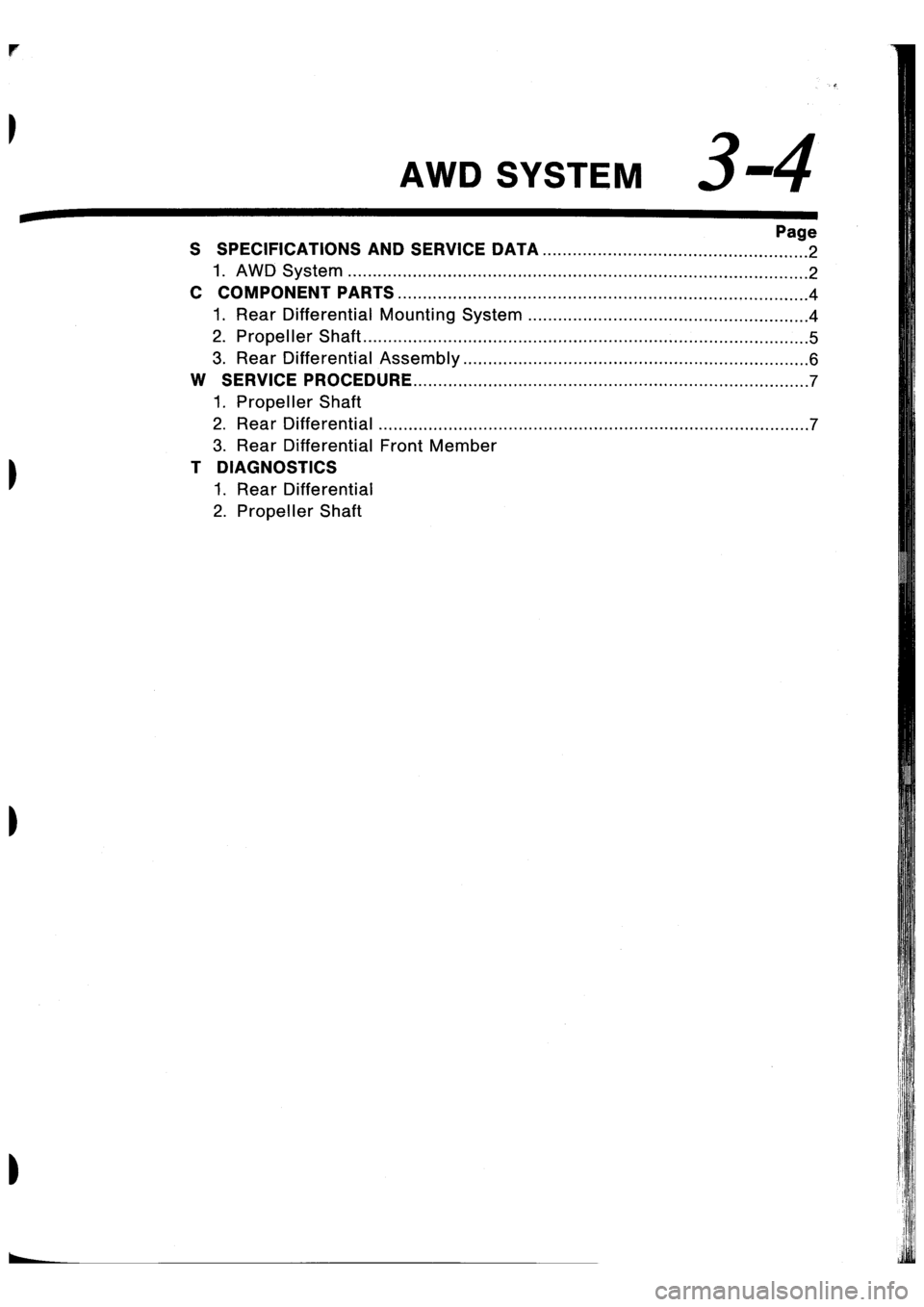 SUBARU IMPREZA 1996  Service Repair Manual 